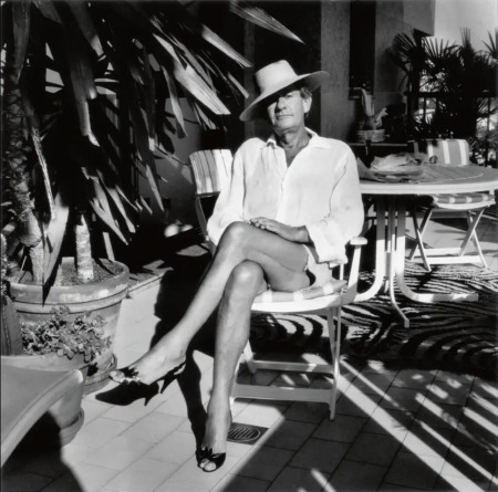 Helmut Newton at home in Monte Carlo, 1987